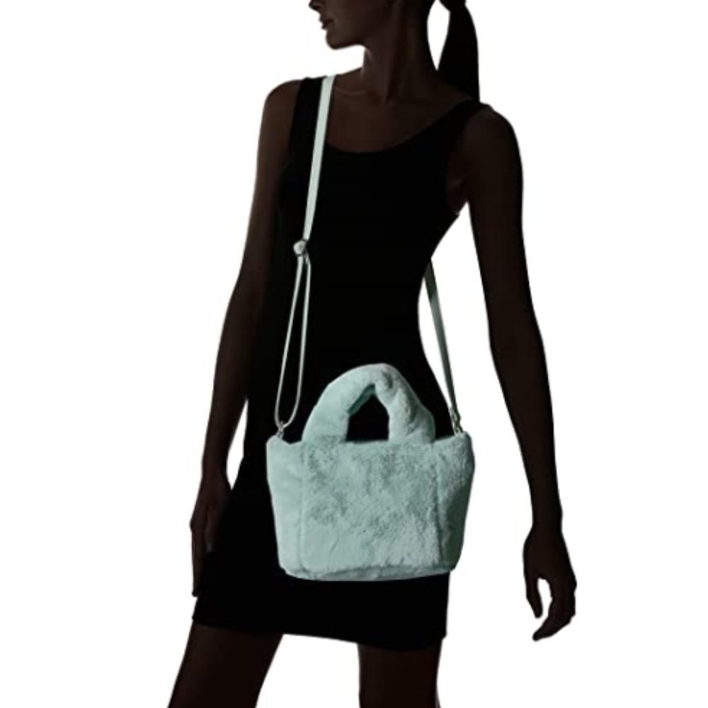 Faux Fur Plush Mini Satchel - Picture 5 of 5